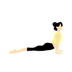 Yoga Positions Pose Flat Design