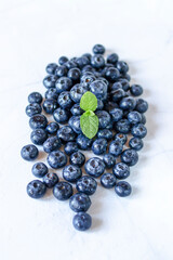 
Fresh blueberries. On a white background. Berries