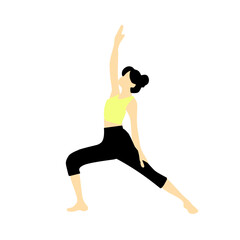 Yoga Positions Pose Flat Design