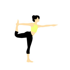 Yoga Positions Pose Flat Design