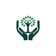 EcoUnity Hands and Tree Icon for Sustainable Growth