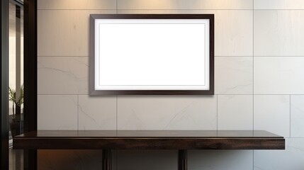 Blank picture framelet wall. Mock up,