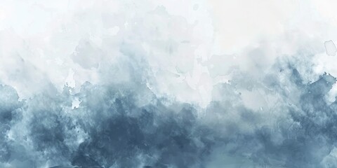 Abstract white and blue watercolor background