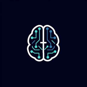 Cerveau Processeur : Symbole de l'Intelligence Artificielle