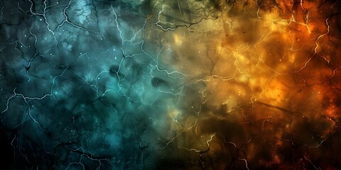 Fiery Grungy Texture: Abstract Background with Black, Brown, Orange, and Yellow Gradient Spots. Concept Abstract Art, Grunge Texture, Colorful Background, Fiery Design, Creative Pattern
