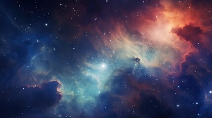 Night sky with stars and nebula as a background.