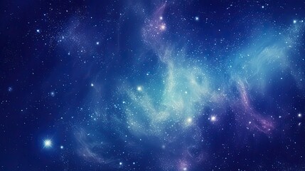 Fototapeta premium Planets, stars and galaxies in outer space showing the beauty of space exploration.