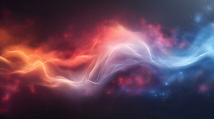 Vibrant Abstract Wavy Design with Colorful Gradient and Sparkles