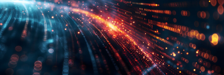 Obraz premium Warm Glowing Light Streaks Abstract Background