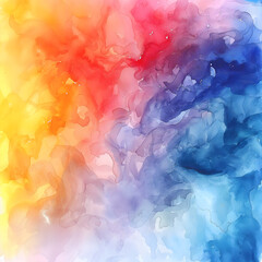 Fototapeta premium Vibrant Watercolor Gradient Background with Abstract Flow