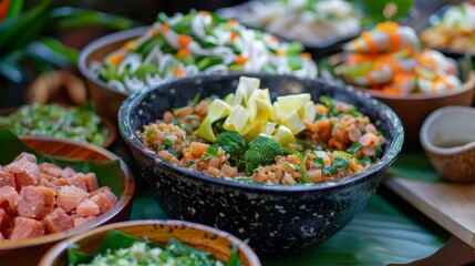 Hawaiian cuisine. Laulau. 