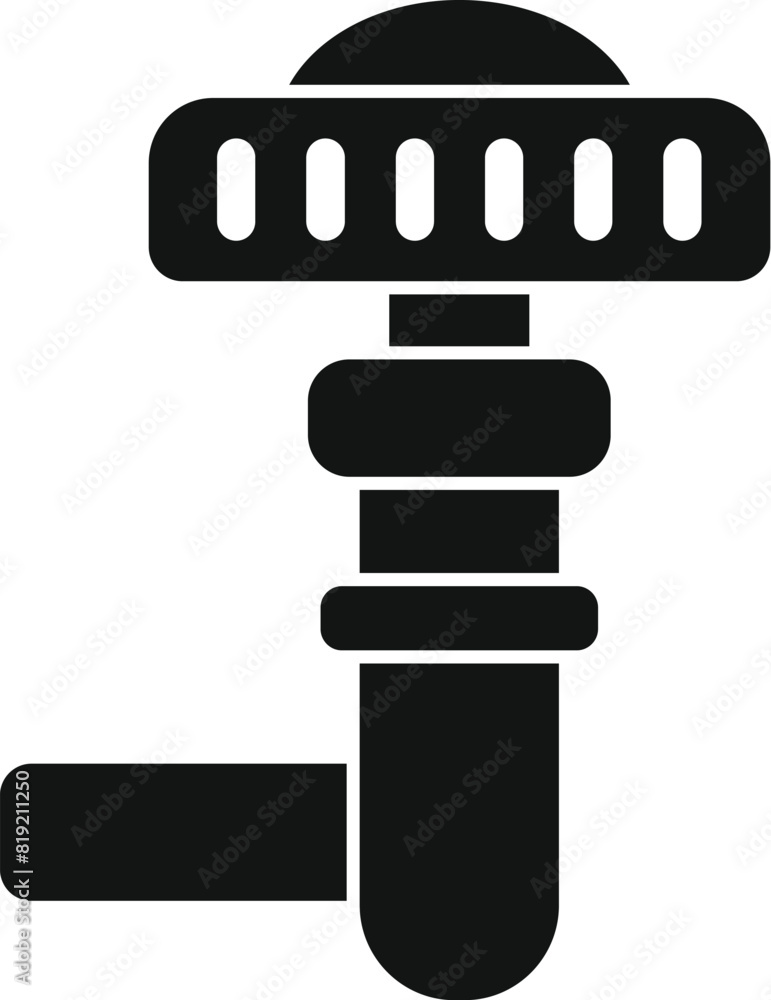 Poster graphic icon of a microphone in black with a simple and clean design, suitable for various multimedi
