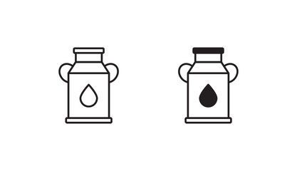 Milk icon design with white background stock illustration