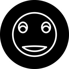 emoji clown face Flat Icon Design