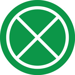  Cross sign,X vector icon,flase [illustration]