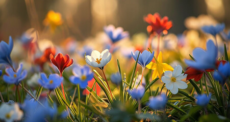 spring flowers bloom in nature (1).jpg, spring flowers bloom in nature