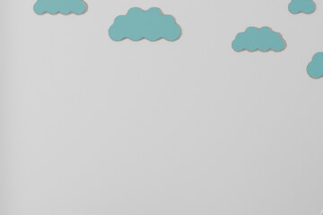 Boho baby room mockup, 3D render	
