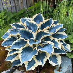 flowers in the garden AI generated 