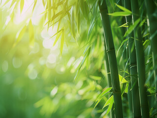 Bamboo close-up, AI generated