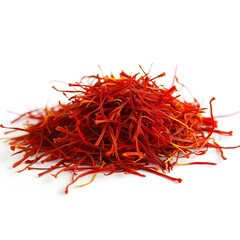saffron isolated on white background