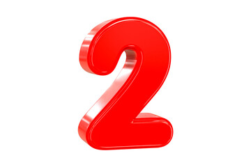 3d sales discount Number 2 percentage price tag for discount sale promotion concept by 3d render
