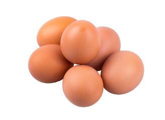 eggs isolated on white background