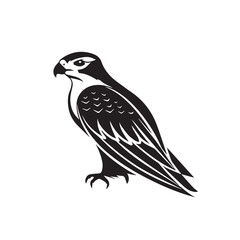 Obraz premium Falcon in cartoon, doodle style. Image for t-shirt, web, mobile apps and ui. Isolated 2d vector illustration in logo, icon, sketch style, Eps 10. AI Generative