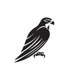 Obraz premium Falcon in cartoon, doodle style. Image for t-shirt, web, mobile apps and ui. Isolated 2d vector illustration in logo, icon, sketch style, Eps 10. AI Generative