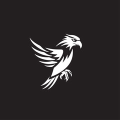 Obraz premium Falcon in cartoon, doodle style. Image for t-shirt, web, mobile apps and ui. Isolated 2d vector illustration in logo, icon, sketch style, Eps 10. AI Generative