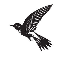 Obraz premium Swallow in cartoon, doodle style. Image for t-shirt, web, mobile apps and ui. Isolated 2d vector illustration in logo, icon, sketch style, Eps 10. AI Generative