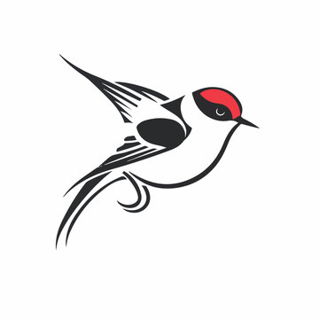 recommend clip art: Swallow in cartoon, doodle style. Image for t-shirt, web, mobile apps and ui. Isolated 2d vector illustration in logo, icon, sketch style, Eps 10. AI Generative