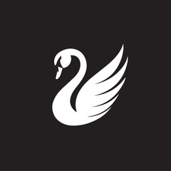 Swan in cartoon, doodle style. Image for t-shirt, web, mobile apps and ui. Isolated 2d vector illustration in logo, icon, sketch style, Eps 10. AI Generative