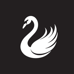 Swan in cartoon, doodle style. Image for t-shirt, web, mobile apps and ui. Isolated 2d vector illustration in logo, icon, sketch style, Eps 10. AI Generative