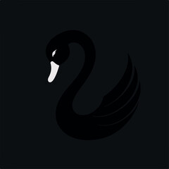 Swan in cartoon, doodle style. Image for t-shirt, web, mobile apps and ui. Isolated 2d vector illustration in logo, icon, sketch style, Eps 10. AI Generative