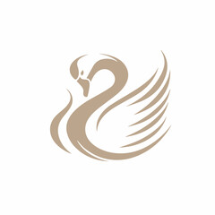 Swan in cartoon, doodle style. Image for t-shirt, web, mobile apps and ui. Isolated 2d vector illustration in logo, icon, sketch style, Eps 10. AI Generative