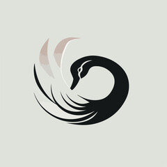 Swan in cartoon, doodle style. Image for t-shirt, web, mobile apps and ui. Isolated 2d vector illustration in logo, icon, sketch style, Eps 10. AI Generative