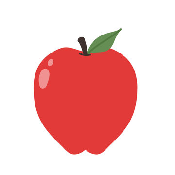 recommend clip art: Vector Illustration of red Apple
