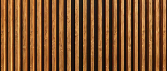 Wood background banner, brown wooden acoustic panels wall texture , seamless pattern