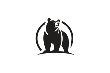 bear logo circular vector