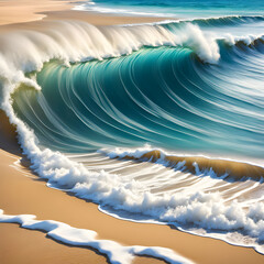 The great waves break, ai-generatet