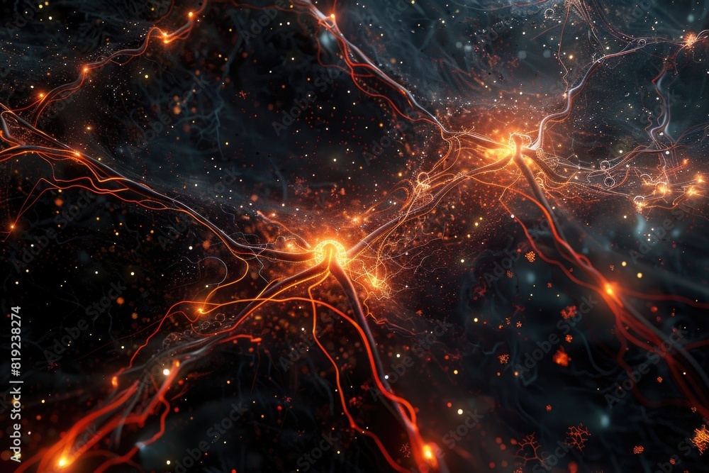 Poster a cluster of bright lights. perfect for backgrounds or abstract concepts
