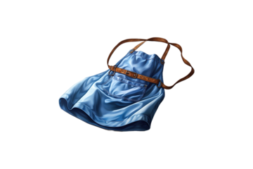 Cotton Apron isolated on transparent background.