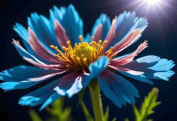 Obraz premium Coreopsis flower closeup Realistic Light understand sun light significantly summer season flower concept