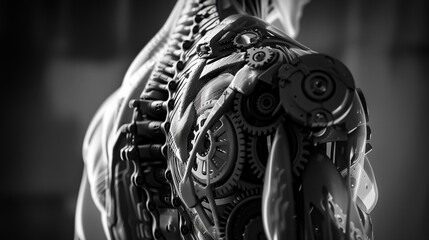 Futuristic Cybernetic Arm Close-Up