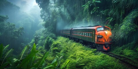 Jungle Downpour Train Ride