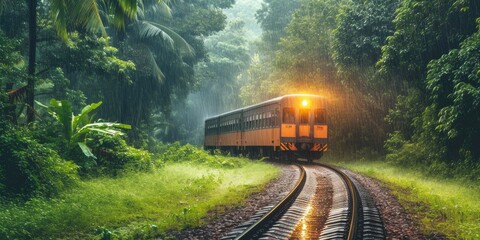 Rainforest Railway in the Rain