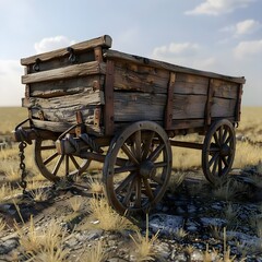 Obraz premium old cart in the countryside