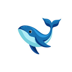 whale vector illustration 