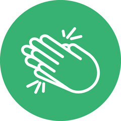 emoji Clap Flat Icon Design