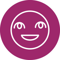 Obraz premium emoji Baby Smile Flat Icon Design